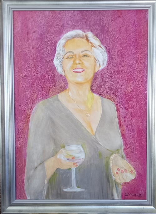 Ewa z kieliszkiem