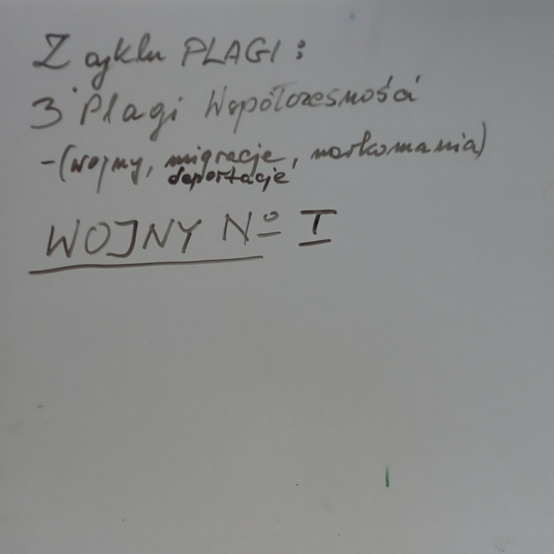 Z cyklu: 3 Plagi Współczesności. WOJNY I